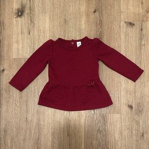 Kids Long Sleeve Red Top